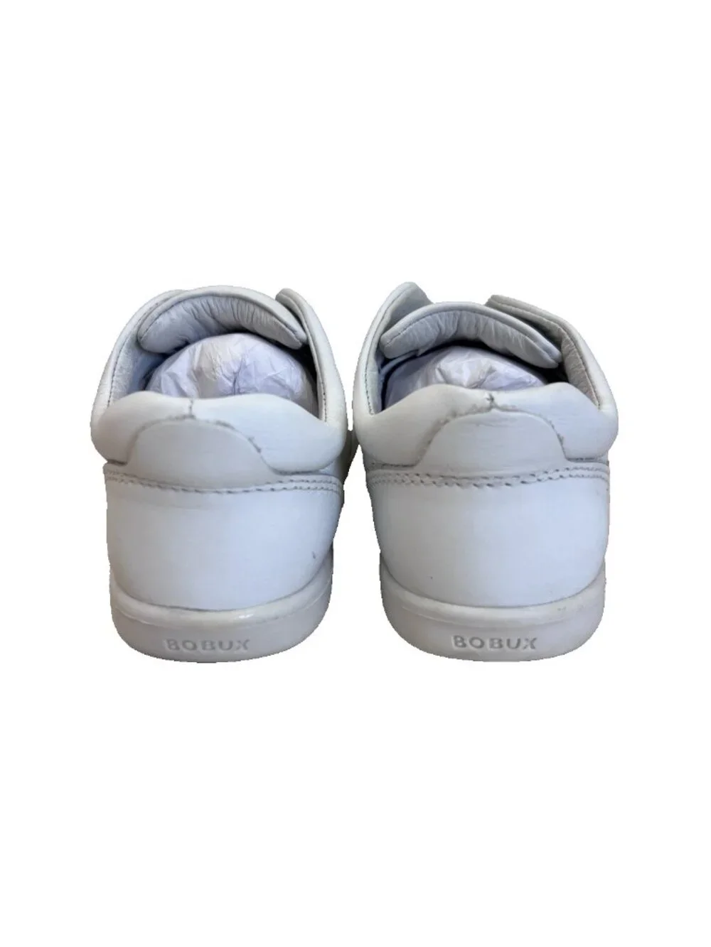 BOBUX I-Walk White Leather Slip On Sneaker Shoes Minimalist Unisex EU 25 US 8.5